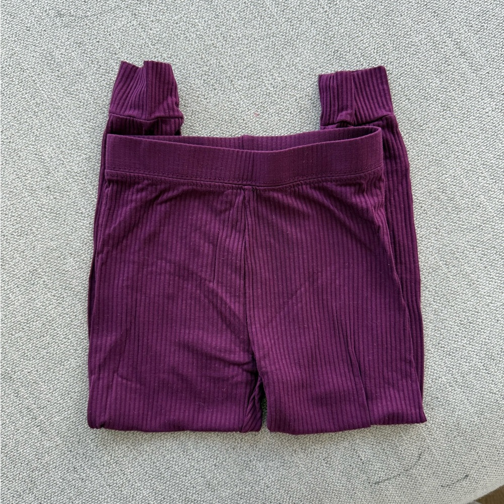 Purple Ribbed Little Sleepies Set - Picture 3 of 4